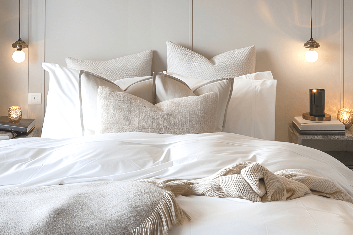 Minimalist white bedroom ideas