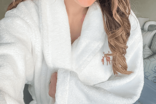 Fluffy towel online robe