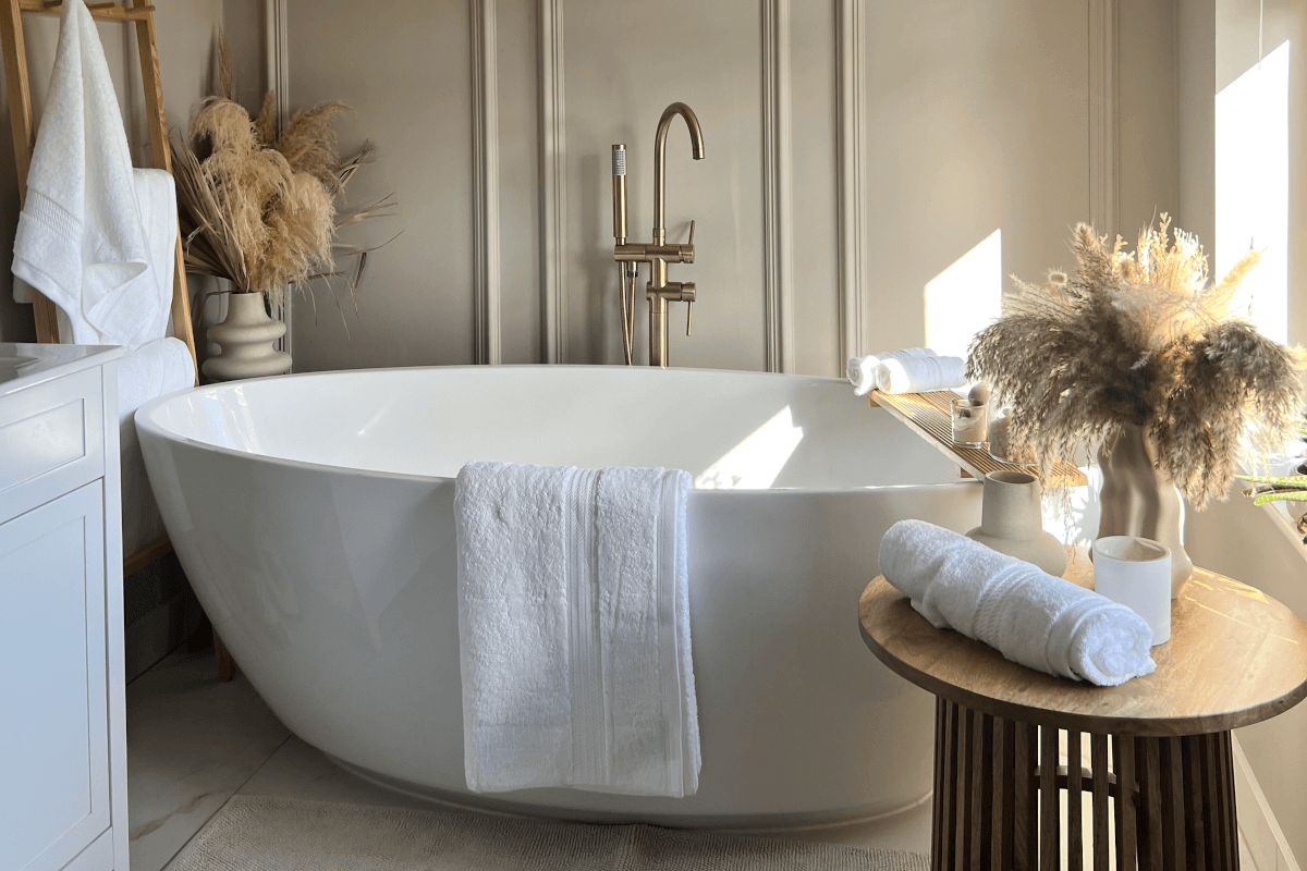 Bathroom update: Egyptian cotton towels