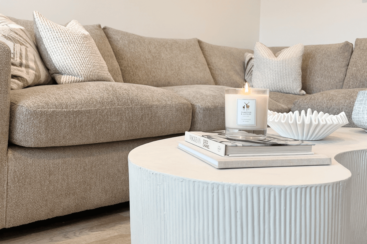 Subtle luxe home styling: neutrals & gold