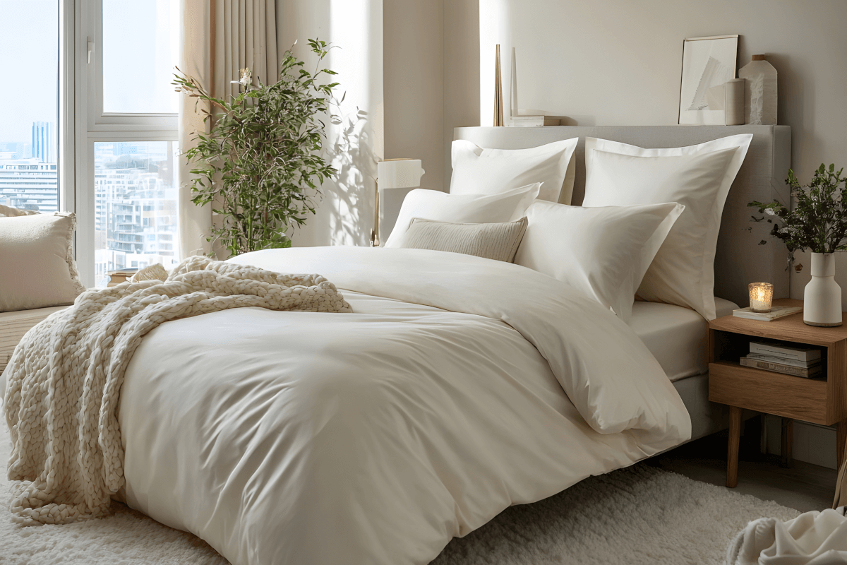 Five ways to style a white bedroom