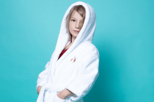 Snuggle up with kids' towel dressing gowns - Hampton & Astley