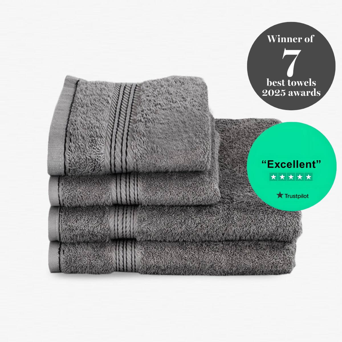 Egyptian Cotton Piece Luxury Bath Towel and Hand Towel Set