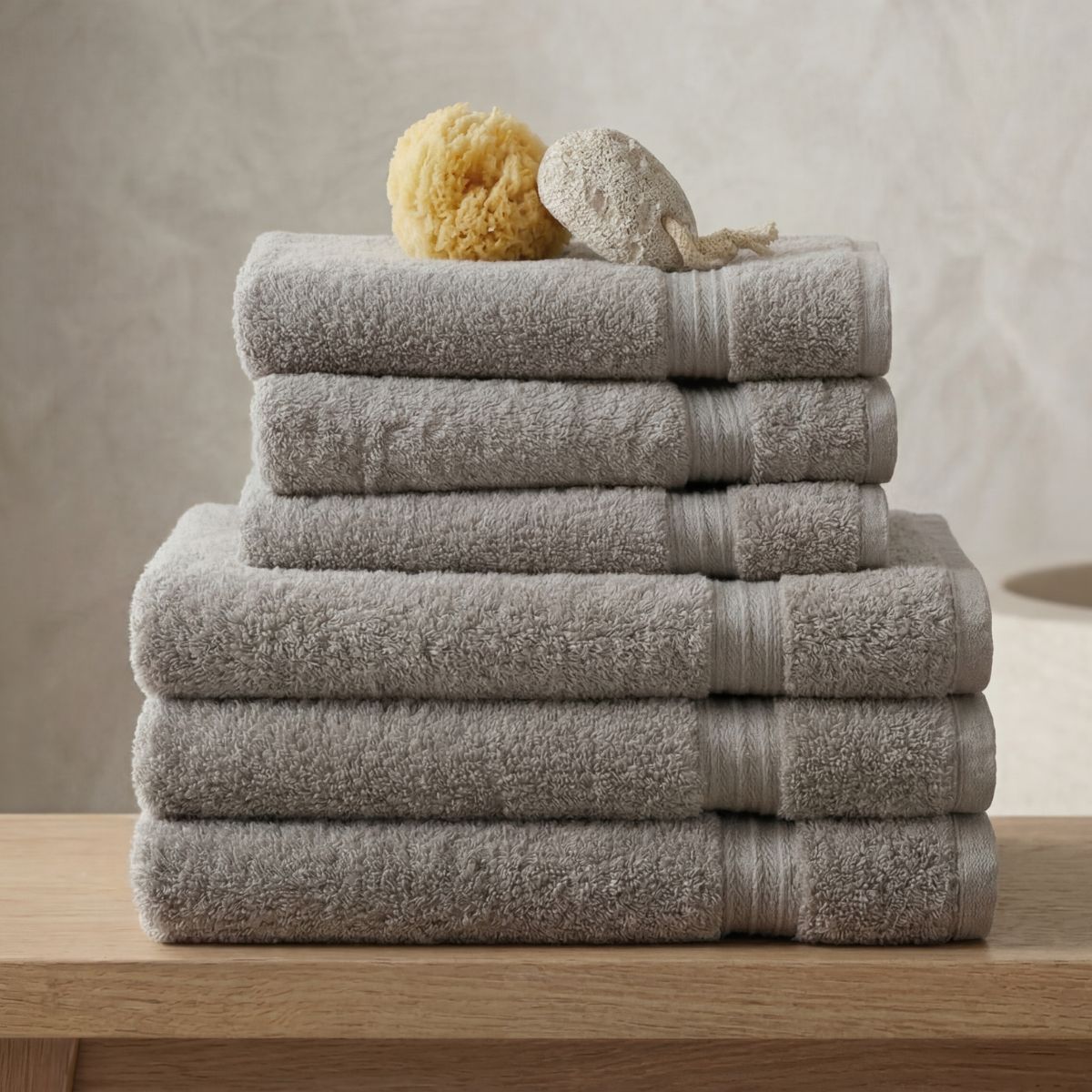 Luxury Egyptian Cotton 6 Piece Towel Set