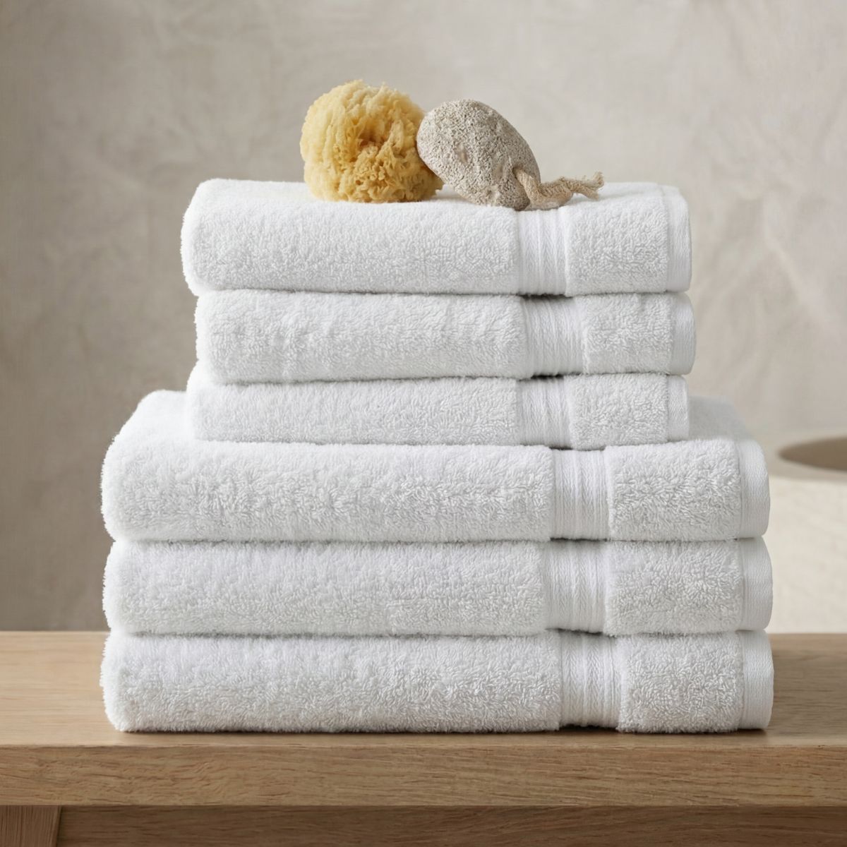 Luxury Egyptian Cotton 6 Piece Towel Set