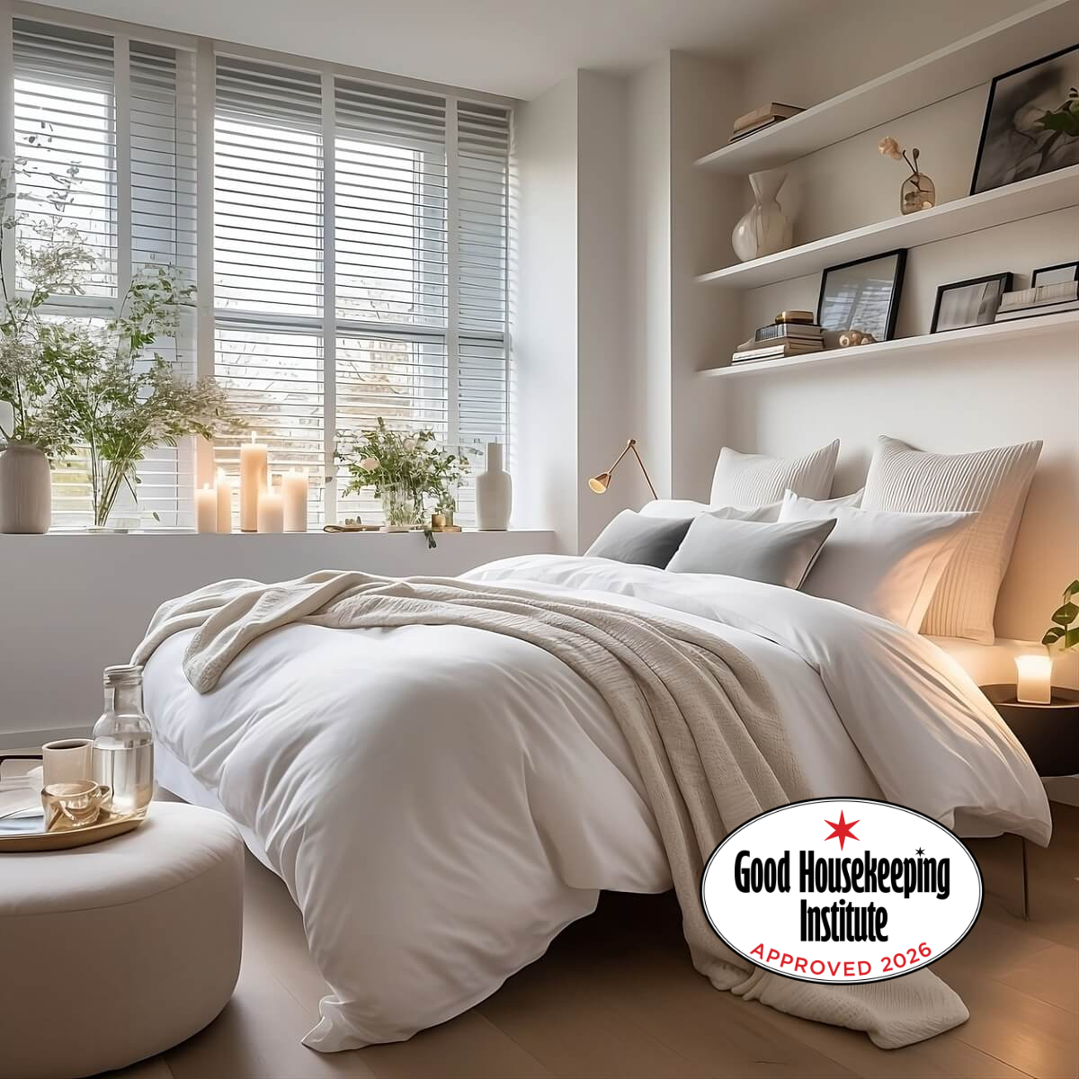 Luxury 500 thread count Egyptian Cotton sateen duvet cover and two pillowcases