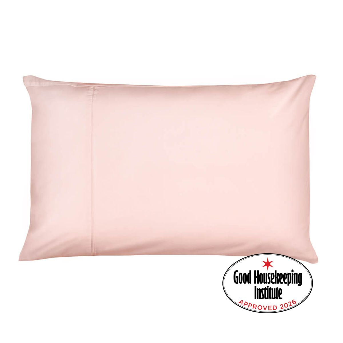 Egyptian Cotton 500 Thread Count Sateen Luxury Pillowcase, Pink - Hampton & Astley