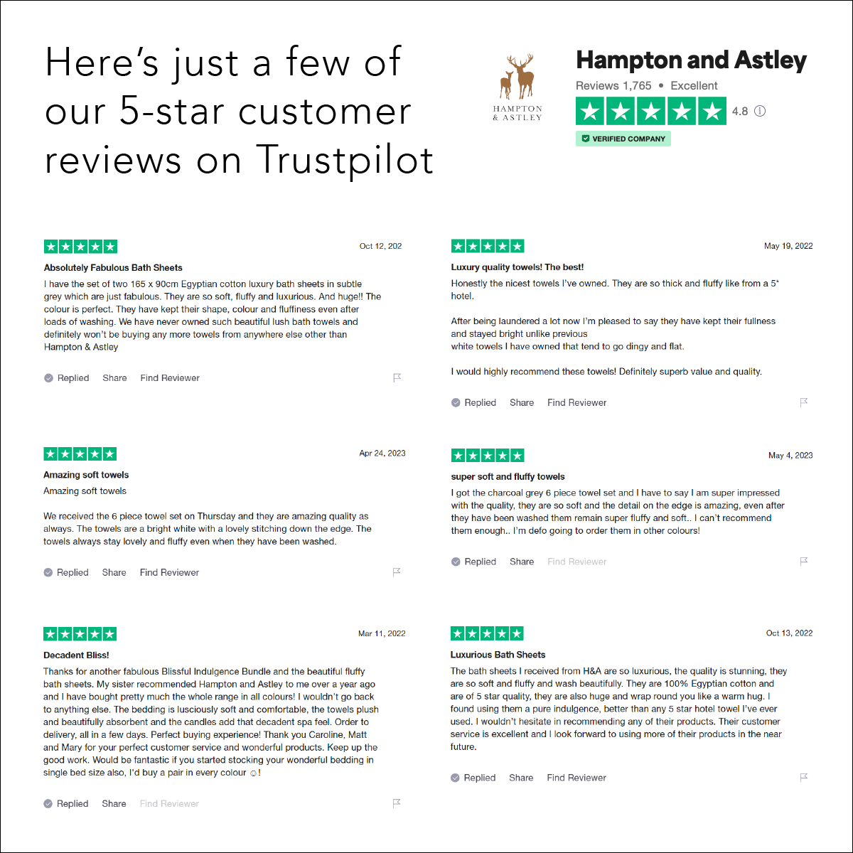 Excellent Trust Pilot Reviews