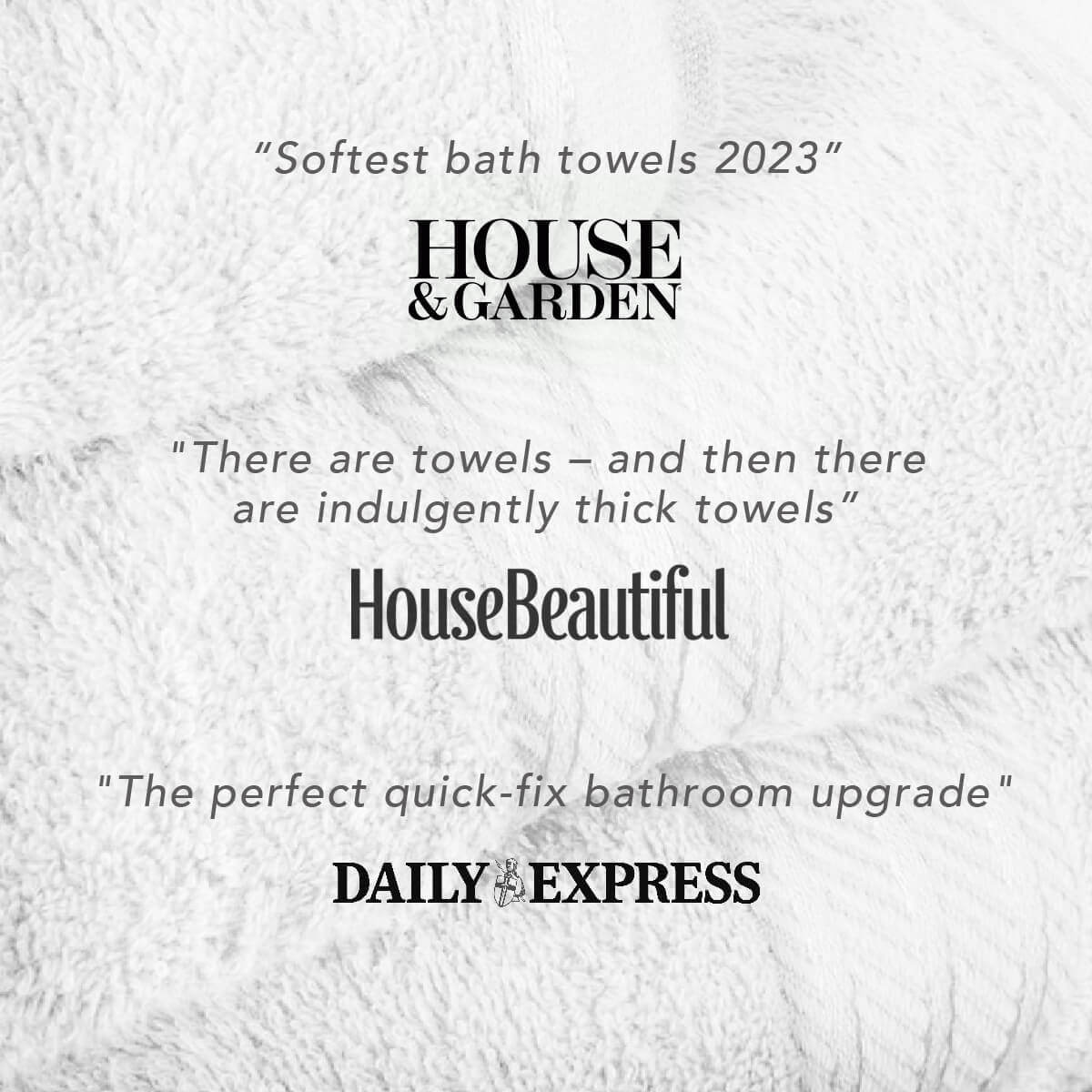 "Softest bath towels 2023" House & Garden