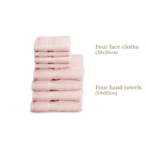 Luxury Egyptian Cotton 8 Piece Towel Set