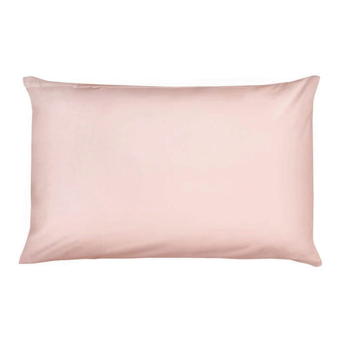 100% Cotton Sateen 300 Thread Count Pillowcase in blush pink