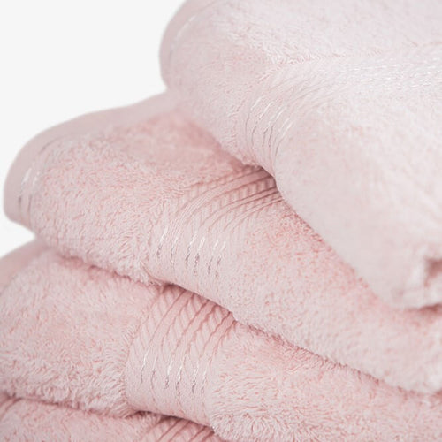Our Pink bath towels make your bathroom feel like a spa