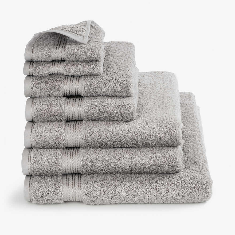 Egyptian Cotton Luxury Face Towels 30 x 30cm - Subtle Grey