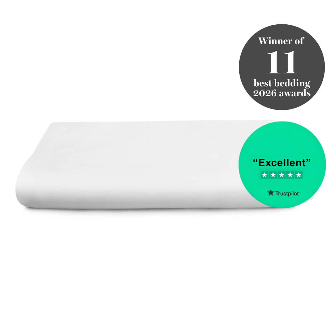 Egyptian Cotton 500 Thread Count Sateen Luxury Sheet, Pure White