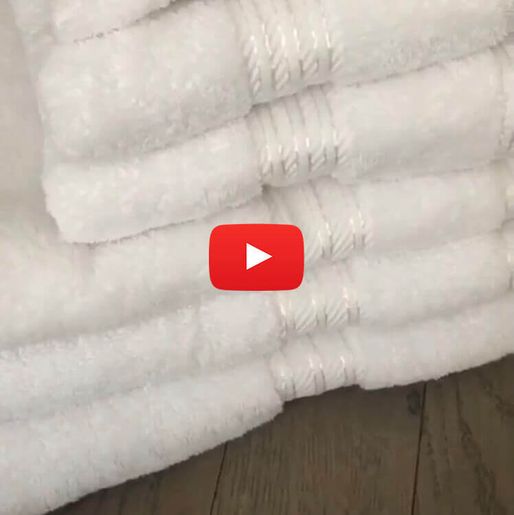 Egyptian cotton towels, White - Hampton & Astley