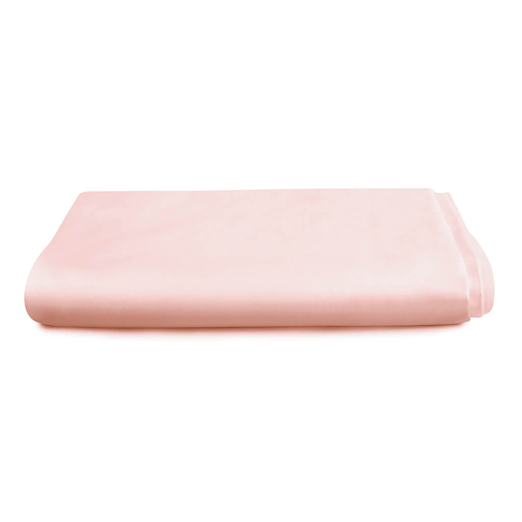 Egyptian Cotton 300 Thread Count Sateen Luxury Extra Deep 40cm Fitted Sheet, Pink - Hampton & Astley