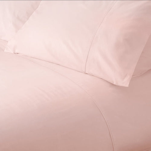 Egyptian Cotton 500 Thread Count Sateen Luxury Duvet Cover, Pink - Hampton & Astley