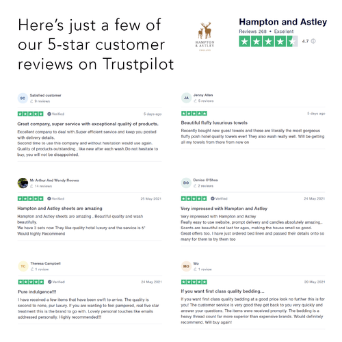 Egyptian Cotton 500 Thread Count Sateen Luxury Pillowcase, Pink - Hampton & Astley