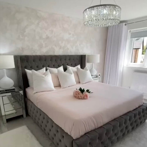 Egyptian Cotton 500 Thread Count Sateen Luxury Pillowcase, Pink - Hampton & Astley