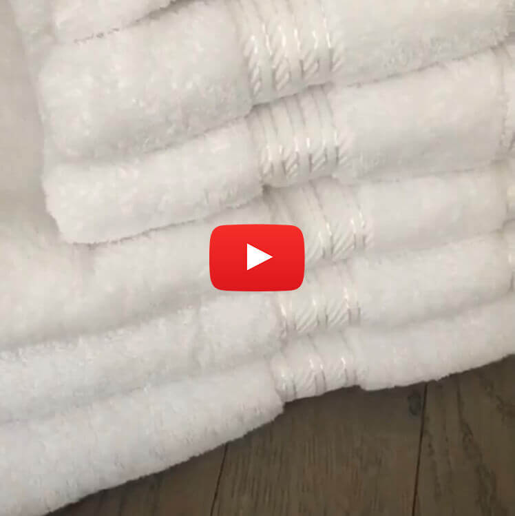 Egyptian Cotton 6 Piece Luxury Bath Towel Set, Pure White - Hampton & Astley