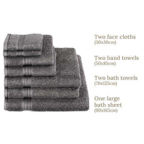 Luxury Egyptian Cotton 7 Piece Towel Set