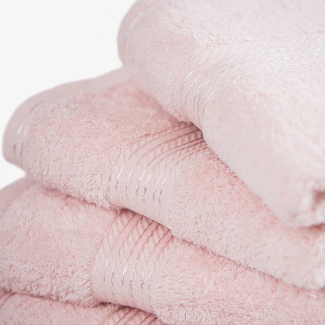 Egyptian Cotton Luxury Face Towels 30 x 30cm - Pink - Hampton & Astley