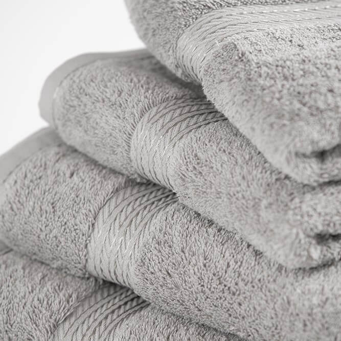 Egyptian Cotton Luxury Face Towels 30 x 30cm - Subtle Grey - Hampton & Astley