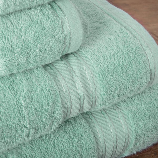 Hampton and Astley 100% Egyptian Cotton 7 Piece Luxury Bath Towel Set, Seafoam Green - Hampton & Astley