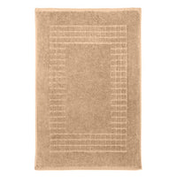 Hampton and Astley 100% Egyptian Cotton Luxury Bath Mat, Cream