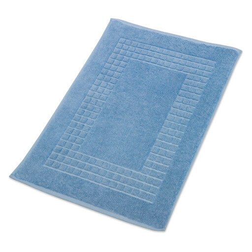 Hampton and Astley 100% Egyptian Cotton Luxury Bath Mat, Cobalt Blue - Hampton & Astley