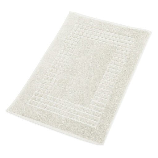 Hampton and Astley 100% Egyptian Cotton Luxury Bath Mat, Cream - Hampton & Astley