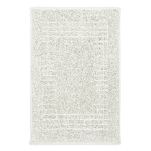 Hampton and Astley 100% Egyptian Cotton Luxury Bath Mat, Cream - Hampton & Astley