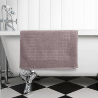 Hampton and Astley 100% Egyptian Cotton Luxury Bath Mat, Lavender - Hampton & Astley