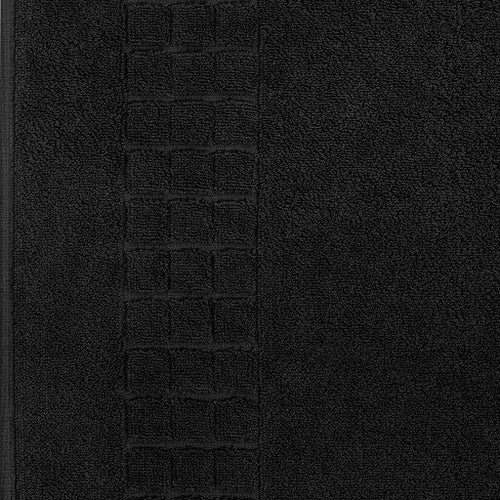 Hampton and Astley 100% Egyptian Cotton Luxury Bath Mat, Midnight Black - Hampton & Astley