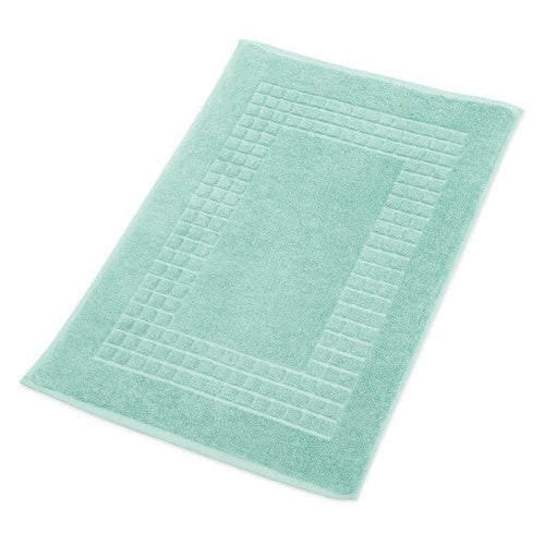 Hampton and Astley 100% Egyptian Cotton Luxury Bath Mat, Seafoam Green - Hampton & Astley