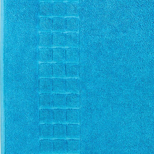 Hampton and Astley 100% Egyptian Cotton Luxury Bath Mat, Teal Blue - Hampton & Astley