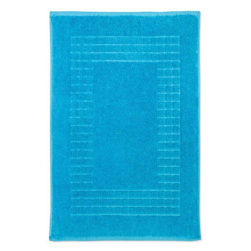 Hampton and Astley 100% Egyptian Cotton Luxury Bath Mat, Cobalt Blue