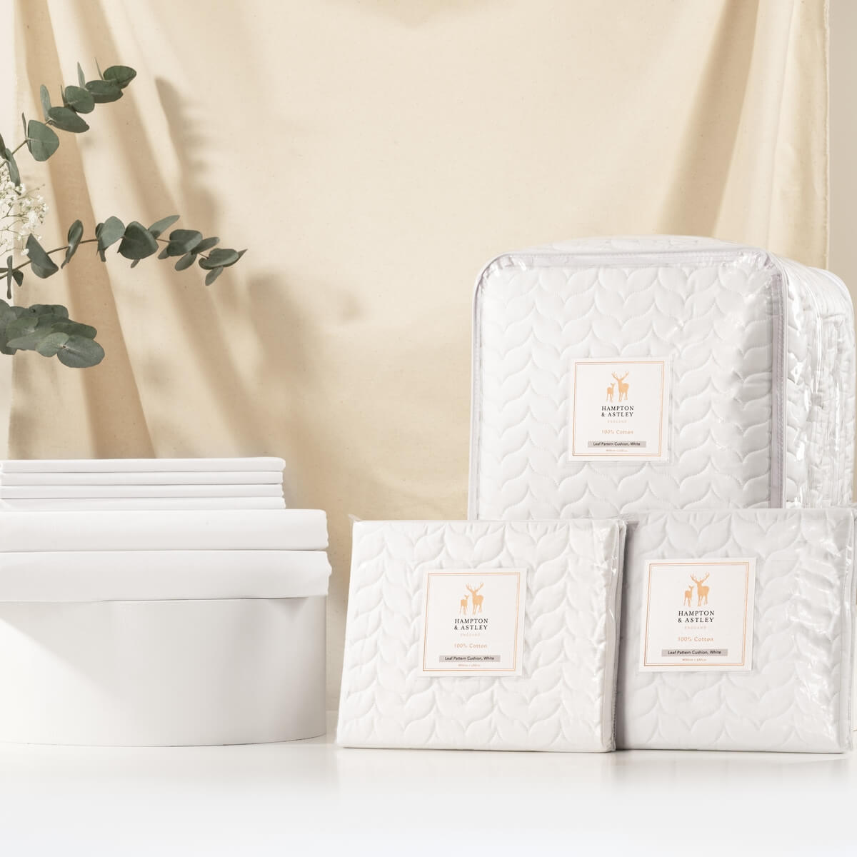 NEW Luxury Bedding Bundle - Hampton & Astley