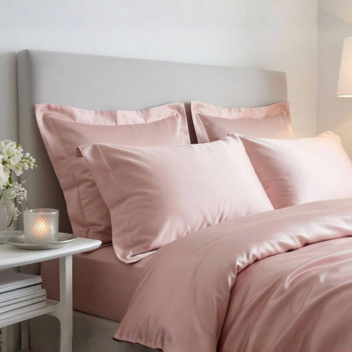 Luxury 300 thread count Cotton sateen duvet cover, fitted sheet and two pillowcases