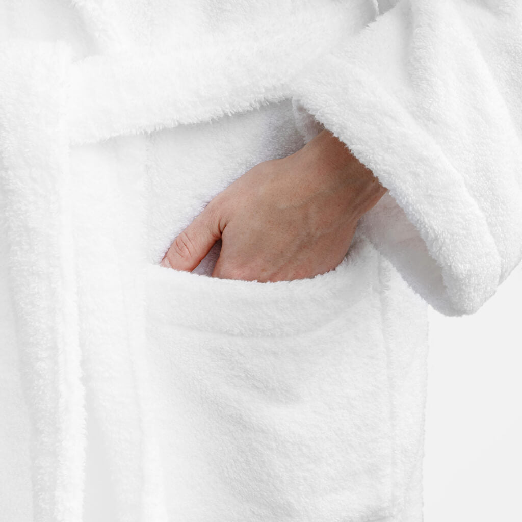 Hampton and Astley Luxury Zero Twist Towel Dressing Gown