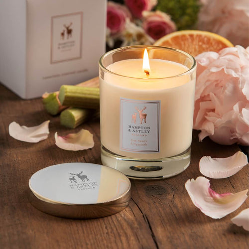 Luxury Scented Large Candle 235g, Pink Peony and Hyacinth