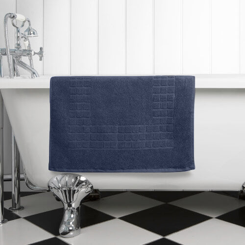 The perfect navy bath mat for any bathroom or en-suite shower