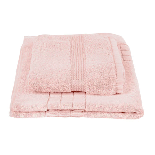 Egyptian Cotton Luxury Bath Mat and Bath Sheet, Pink